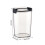 Transparante graanbewaarpot met dubbele afsluiting, 1,3 liter 3
