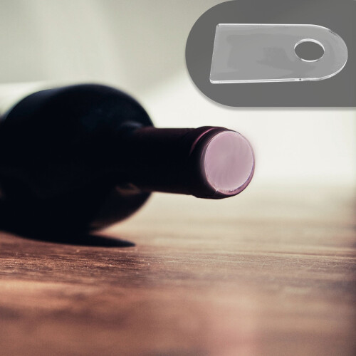 Acrylic Wine Rack Stand – Transparent, 14 x 8 cm 1