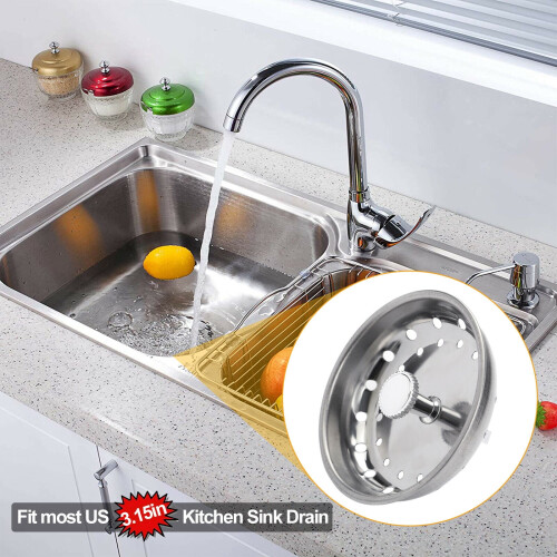 Stainless Steel Sink Strainer Basket – 2 Pack 1