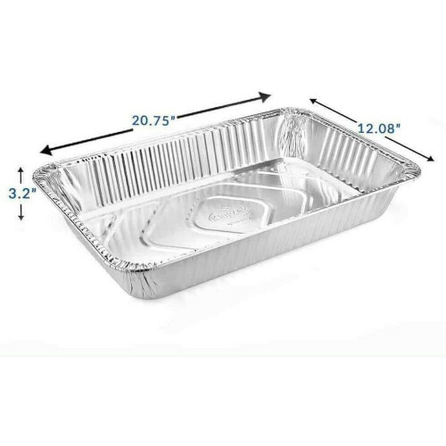 Full-Size Deep Aluminum Roasting Tray 10 Pack 1