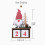 2 décorations de calendrier de l'Avent en bois 3