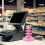 Soporte expositor rosa de PP para piruletas 2