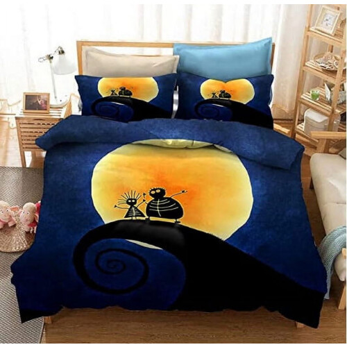Σετ κλινοσκεπασμάτων Nightmare Before Christmas: 1 παπλωματοθήκη + 2 2