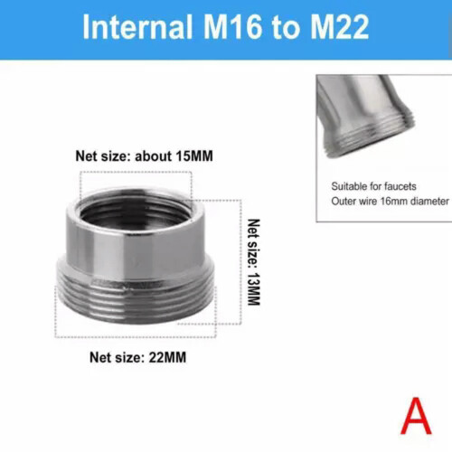 Faucet Adapter Kit Brass Male/Female M27 to M22 1