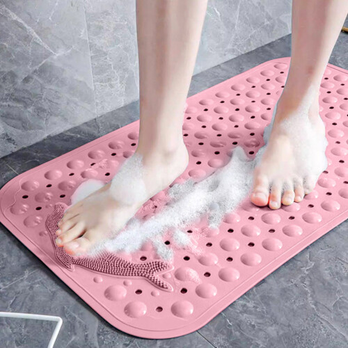 Tapis de bain antidérapant 44 x 75 cm avec ventouses 1