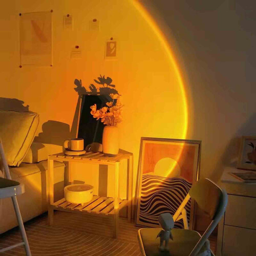 Lampe projecteur LED rotative à 360 – Base en fer, alimentation USB 2