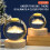 Lampada notturna Galaxy Crystal con base in legno 4