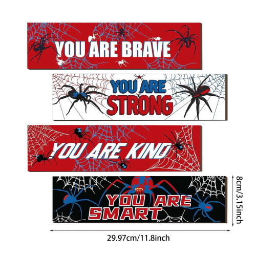 Spider-Man Wanddeko-Set aus Holz – 4-teilig 2