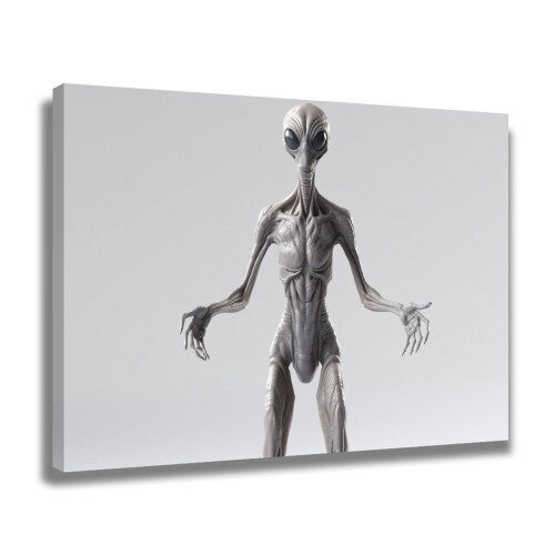 Alien Creature Canvas Poster 08x12 inch 1