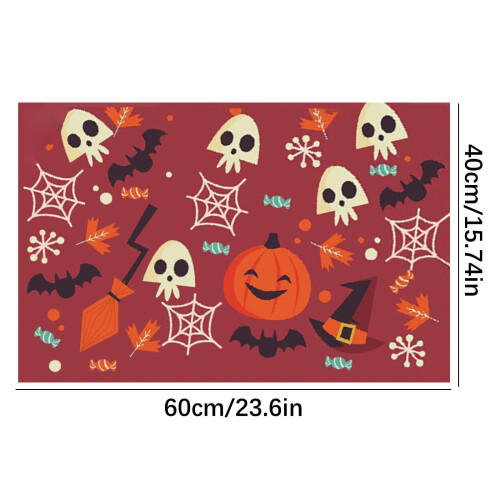 Halloween-golvmatta – Halkfri mjuk polyestermatta för 1