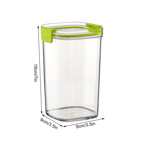 Transparent Kitchen Grain Storage Jar Double-Sealed 2
