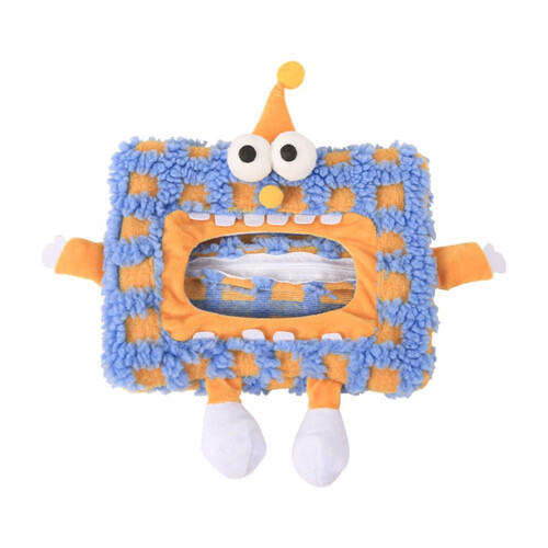 Gult polyester trekk til bilpapirboks 30x26cm 1