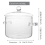 Glass Saucepan with Lid and Handle 1400 mL 2