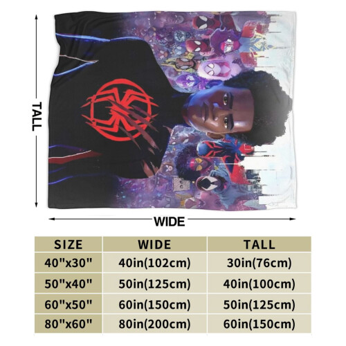 Couverture polaire Spider-Verse 60 x 50 pouces 2