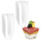 Ensemble de 50 verrines carrées avec cuillère, 60 ml 2