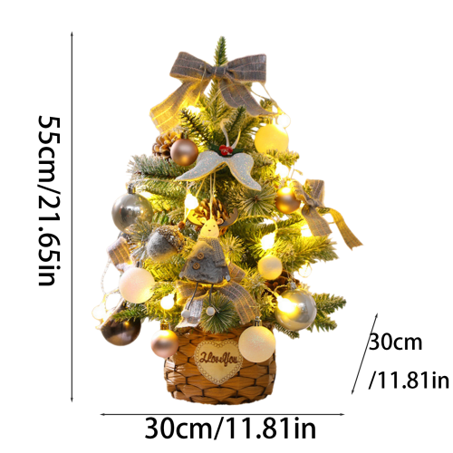 Pre-Lit Christmas Tabletop Tree Warm White LEDs 2