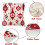 Fodera per cuscino natalizia Nordic red4pack 3
