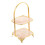 Présentoir à dessert double étage en métal 21,5 cm 4