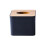 Houten tissuebox van plastic, 11 x 11 x 9,5 cm 4