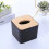 Houten tissuebox van plastic, 11 x 11 x 9,5 cm 5