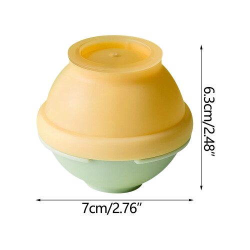 Silikon-Eiswürfelform mit Deckel – 7 x 6,3 cm 2