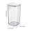 MERILER airtight plastic food container clear shatterproof 3