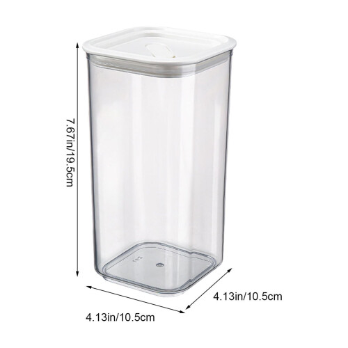 MERILER airtight plastic food container clear shatterproof 2