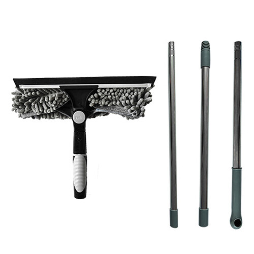 Kit grattoir et raclette à vitre avec manche réglable 1