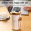 Garrafa térmica para café com visor de temperatura LED e parede dupla. 5