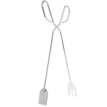 Iron Fire Tongs for Barbecue, Fireplace & Camping – 31 cm