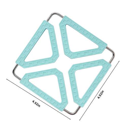 Faltbare Hitzematte aus Edelstahl, 2er-Pack 2