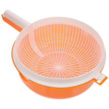 Panier à légumes double couche avec passoire manuelle
