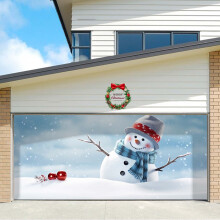Christmas Garage Door Banner Mural 7 x 16 Feet