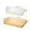 Serving Tray with Handles Transparent 12x8 inch 5