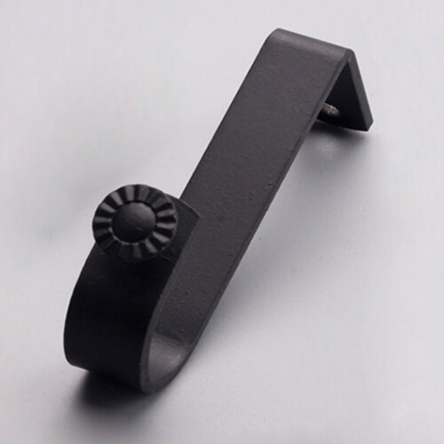 Support de tringle à rideaux en fer noir 7,7 cm réglable 2