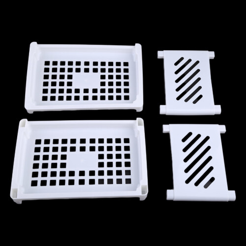 Dubbellaags plastic opbergrek 24,2 x 15 x 17 cm 1