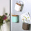 Porte-cure-dents magnétique couleur café ABS 5