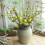 Bouquet artificiale di melograno, rosa e bacche verdi, 65 cm 5