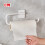 Paper Towel Holder Wall-Mounted Plastic Shelf White 2