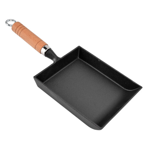 TICFOX cast iron frying pan wood handle 15.5 cm 2