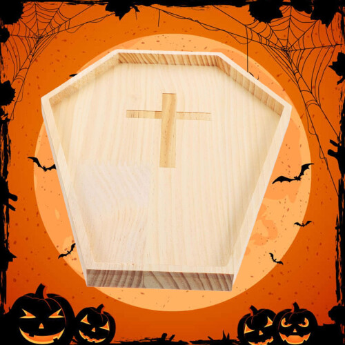 Plateau de service en bois pour Halloween (1 pièce) 1