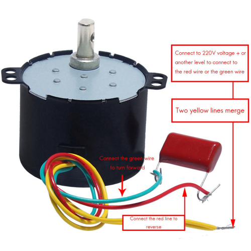50KTYZ Synchronmotor 230 V 30 U/min CW/CCW x2 2