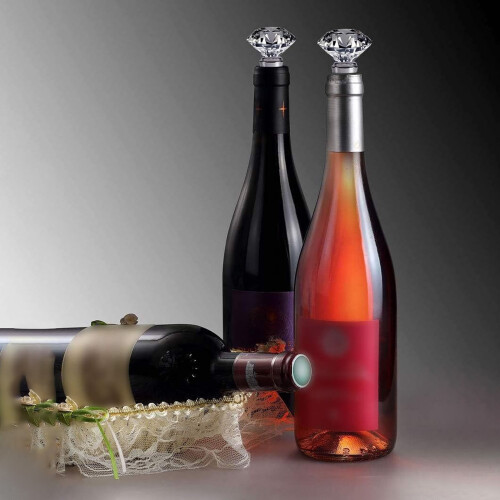 Πώμα μπουκαλιού Art Glass Stopper Πολύχρωμο, αδιάβροχο και επαναχρησιμοποιήσιμο ποτό *4 1
