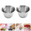 6-teiliges Edelstahl-Saucenbecher-Set, silberfarben 3