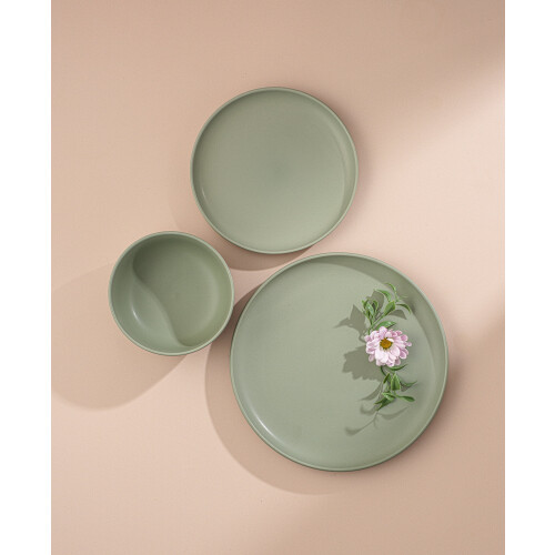 Ensemble de 6 assiettes à salade en grès JoyJolt Mesa8" 2