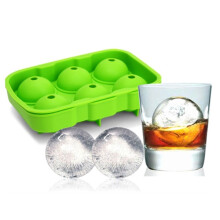 Moule à glaçons rond en silicone, lot de 6.