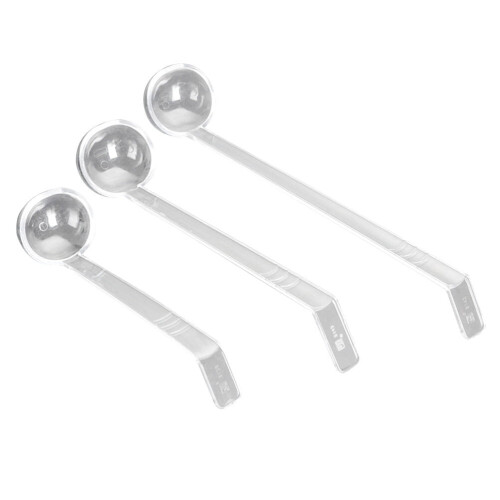 Plastic punch serving ladle clear acrylic 3 pcs