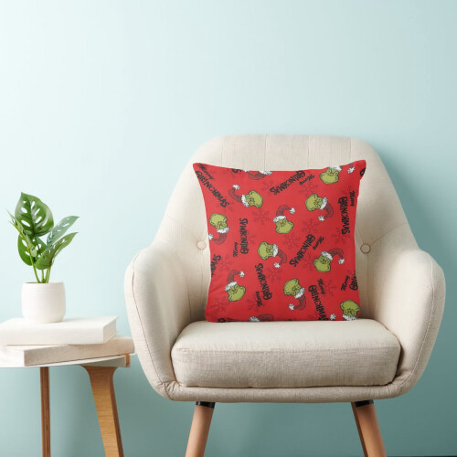 Capa de almofada Grinch 45x45cm para decoração de interiores 2
