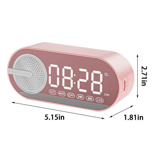 Rádio-relógio digital com Bluetooth 5.0 e carregamento USB. 2