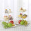 Bandeja de frutas de 3 andares em PP – 24x24x37cm 3
